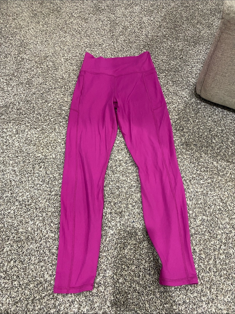 Z Supply High-Rise Leggings in Fuchsia